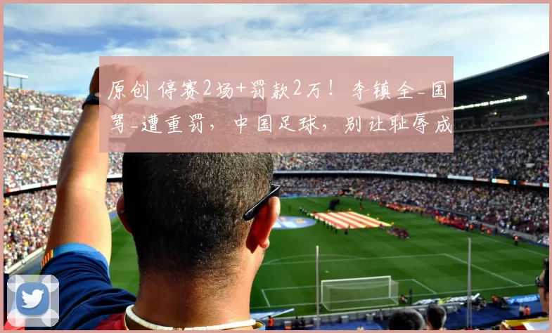 原创 停赛2场+罚款2万！李镇全_国骂_遭重罚，中国足球，别让耻辱成为你的标签！