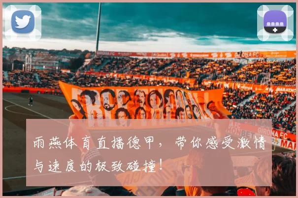 雨燕体育直播德甲，带你感受激情与速度的极致碰撞！